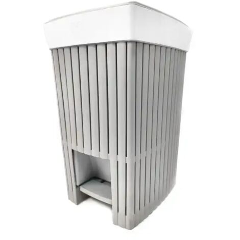 Pattumiera a Pedale Per Bagno Linea Doga da 6LT Ghiaccio Bidoncino Bagno