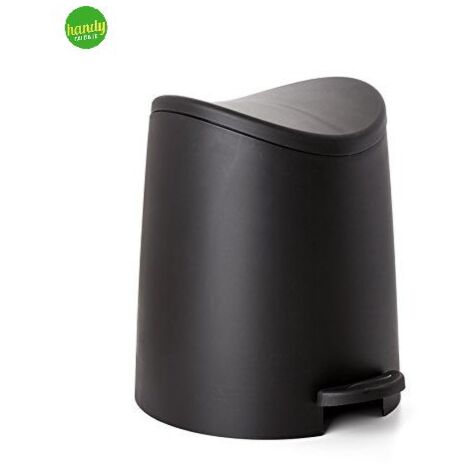 Pattumiera a pedale Tatay standard nera 3 lt