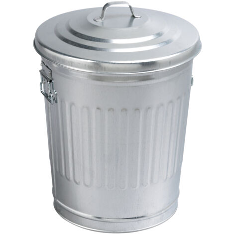 Pattumiera americana in acciaio zincato da 30 l - 080340 - Guillouard