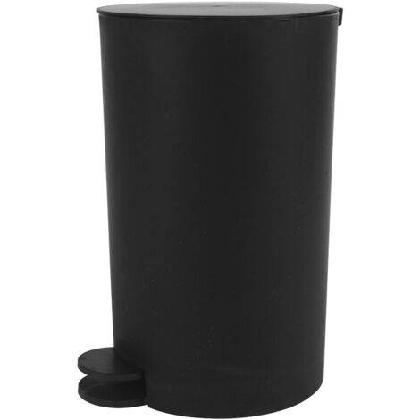Pattumiera bagno 3 Lt nero con apertura a pedale Orbix