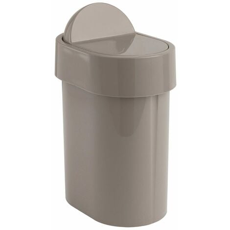 Pattumiera Bagno Da 4,8 Litri Tortora In Propylux  Iris