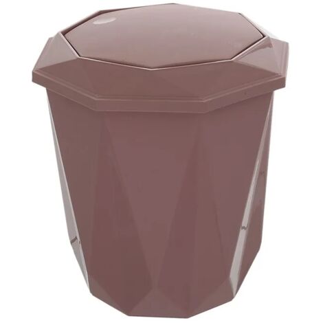 Pattumiera bagno rosa con coperchio basculante e capacità 5,5 lt