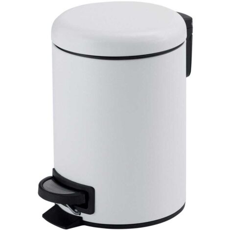 Blim Pattumiera Rotonda Con Coperchio 50L – Grigio, Plastica Resistente, 50x57 Cm, Per Ufficio O Casa