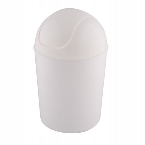 Pattumiera basculante Oscar 7l bianca