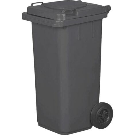 PATTUMIERA BIDONE RACCOLTA DIFFERENZIATA 120 LT NORME EN840 HACCP COPERCHIO GRIGIO