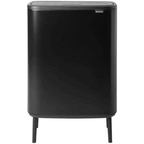 Pattumiera Brabantia Bo Touch Hi 2X30 Litri Matt Black - 130625