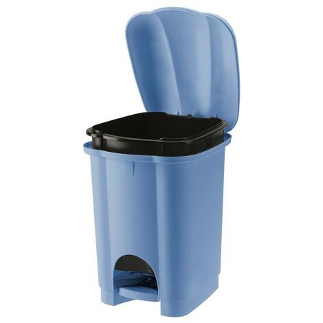 Secchio per la Spazzatura con Pedale Tontarelli Plastica Azzurro 16 L