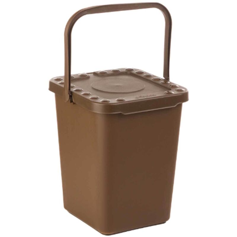 Pattumiera Ecoplus Chiusa Lt.10 Marrone