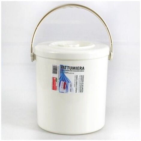 Pattumiera con coperchio agganciabile Lt.15