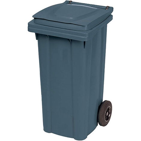 Pattumiera Pieghevole BAKAJI 175 Litri - Per Erba E Foglie, Acciaio Inox