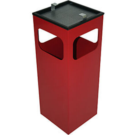 Pattumiera Cubo Rosso Posacenere