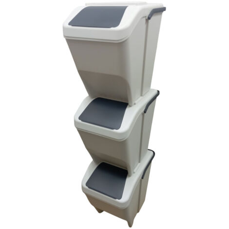 GBHJJ Pattumiera Cucina Estraibile, Bidone Differenziata, Pattumiera a Doppio Scomparto | capacità Spazzatura 42L, Vestito per Bagno Cucina Ufficio Casa, Bianco