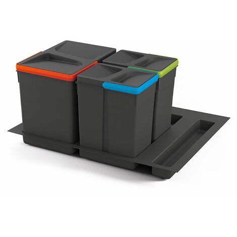 Set di contenitori con base Recycle per cassetti da cucina