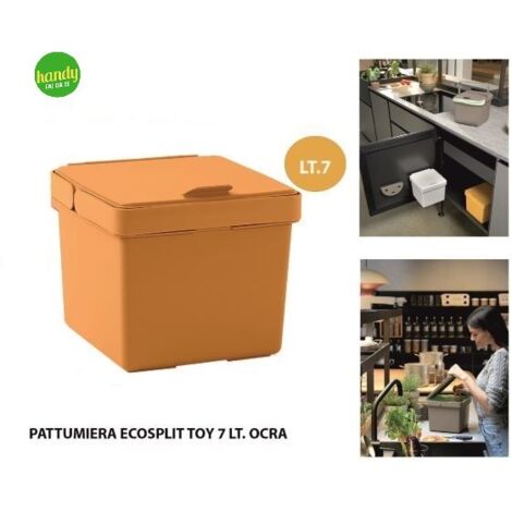 Pattumiera Ecosplit Veca Toy 7L Ocra