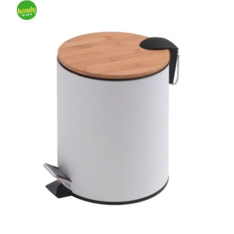 Pattumiera Gedy 5lt bianco/bamboo