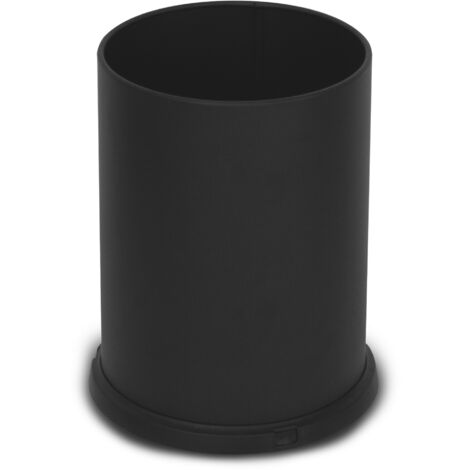 Pattumiera Gettacarte Ø25xh34 cm da Interno In Acciaio Verniciato Nero