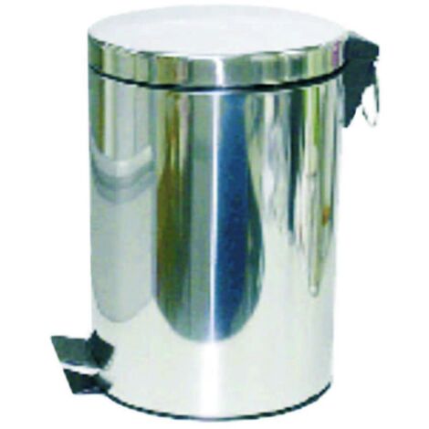 Pattumiera In Acciaio Inox Con Pedale - lt.3 cm.16,8x25,7h.