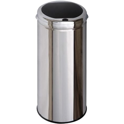 Pattumiera in acciaio inox da 50 litri - bat-50lhj as - kitchen move