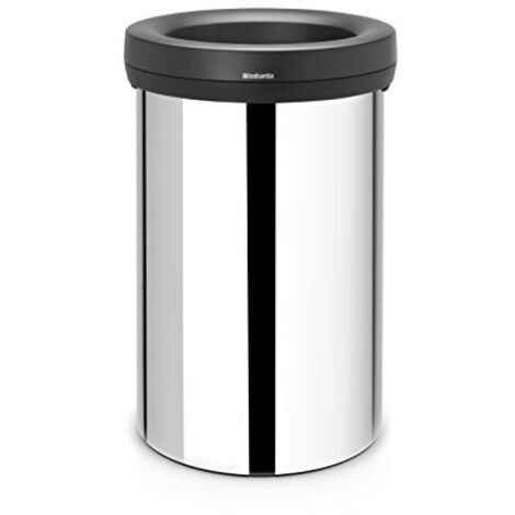 Pattumiera open top bin 60ltAcciaio lucido
