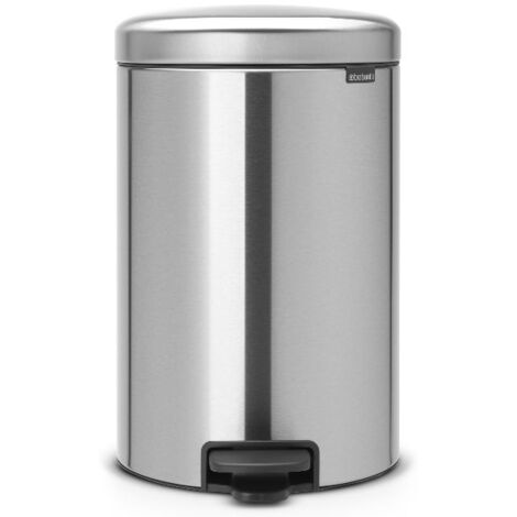 PATTUMIERA PEDAL BIN LT.20 ARGENTO MATT