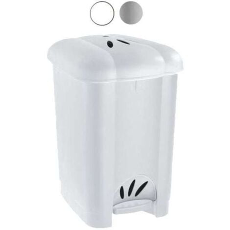Pattumiera Pedale Carolina L 30 Bianco Tontarelli