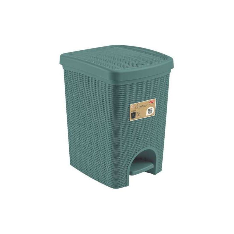 Pattumiera Pedale Elegance Green L 20 Stefanplast
