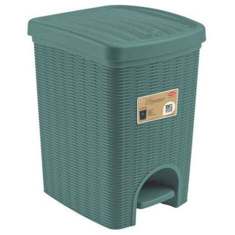 Pattumiera Pedale Elegance Green L 20 Stefanplast