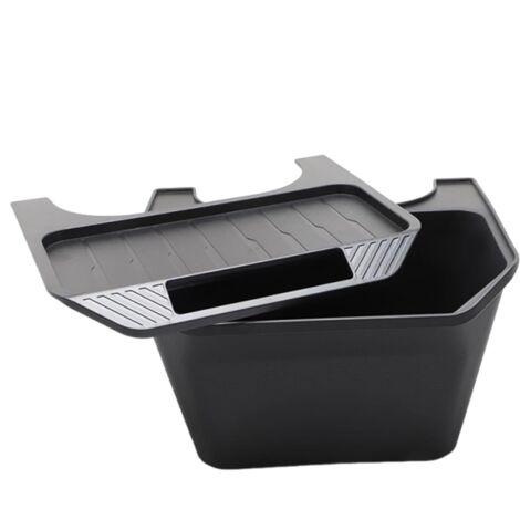 Pattumiera per auto, organizer per la conservazione del veicolo con coperchio, pattumiera multiuso per auto adatta per fazzoletti, snack, tazze, telefoni cellulari, raccolta dei rifiuti all'interno de