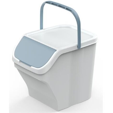 PATTUMIERA PER DIFFERENZIATA TORRE 25LT BIANCO/AZZURRO
