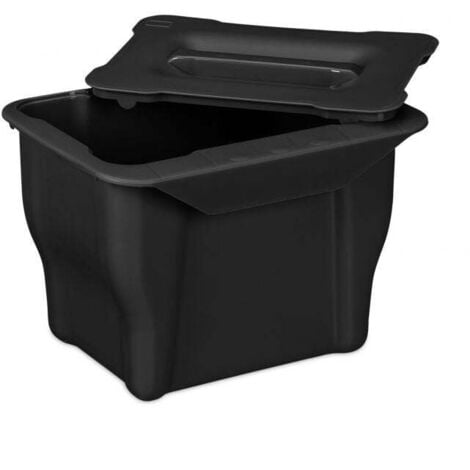Pattumiera per rifiuti organici Cucina 5 l nero