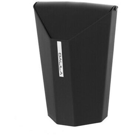 Pattumiera Plastica Nera Con Coperchio Basculante 6,5 Lt