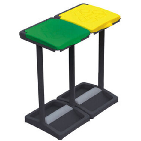 PATTUMIERA PORTASACCHI A DUE COPERCHI- 1,0 pz