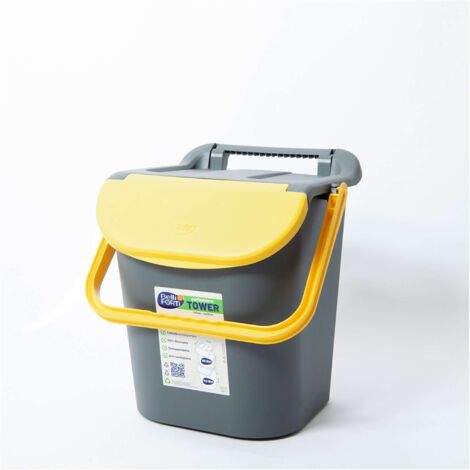 PATTUMIERA TOWER BIN LT.30 CON MANIGLIONE GIALLO