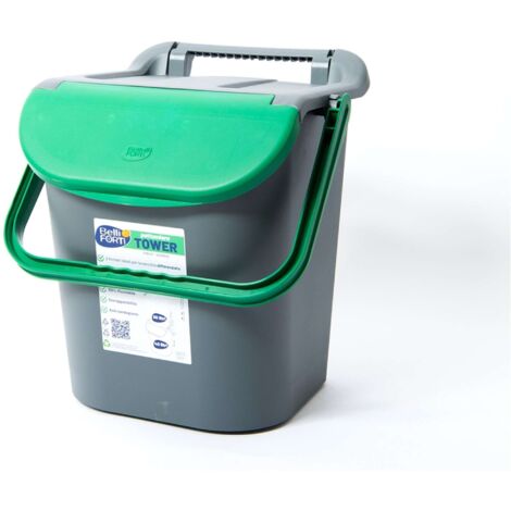 PATTUMIERA TOWER BIN LT.30 CON MANIGLIONE VERDE