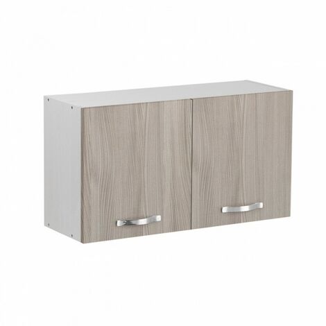Argonauta – Pensile sopracappa olmo 90 cm – Mobile sospeso con 2 ante – Legno nobilitato – Altezza 49 cm – Profondità 32 cm