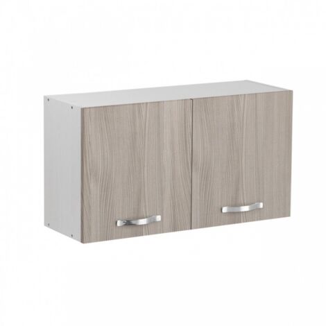 Argonauta – Pensile sopracappa olmo 90 cm – Mobile sospeso con 2 ante – Legno nobilitato – Altezza 49 cm – Profondità 32 cm