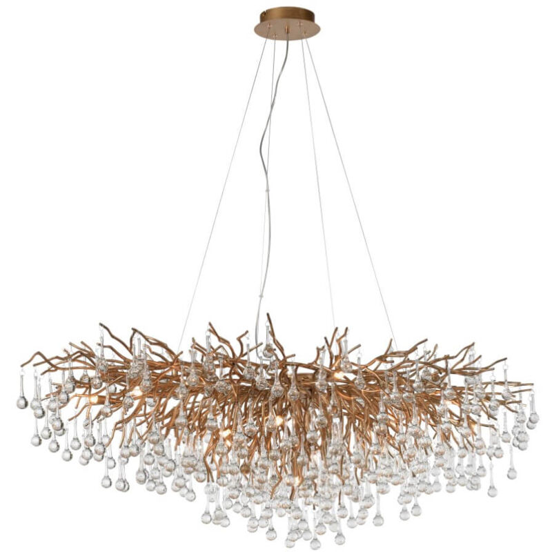 Grand lustre Icicle laiton antique - 2031-11