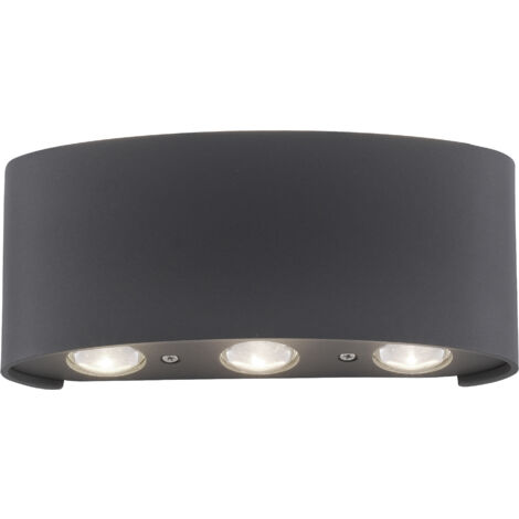 PAUL NEUHAUS LED-Wandleuchte 9488-13 anthrazit, 4,8 W, 720 lm, 3000 K, IP54