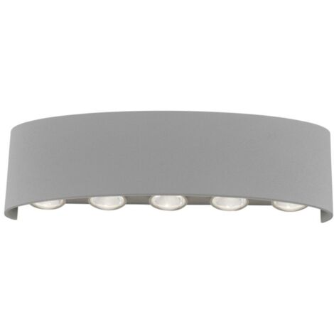 PAUL NEUHAUS LED-WANDLEUCHTE, OVALE FORM, WARMWEISSE LICHTFARBE, MODERN, SILBER (9489-21)