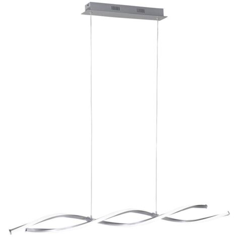 Paul Neuhaus Polina Plafonnier suspendu en acier, 2 LED 10,2 W, 3 000 K, intensité variable