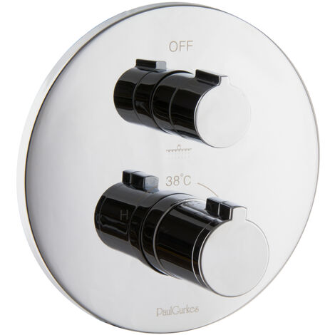 PaulGurkes 2-Wege Unterputz Thermostat Armatur für Grundkörper PGBASIC