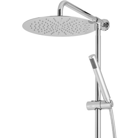 PaulGurkes Aufputz Set mit 30 cm Regendusche Brausegarnitur Duschsystem