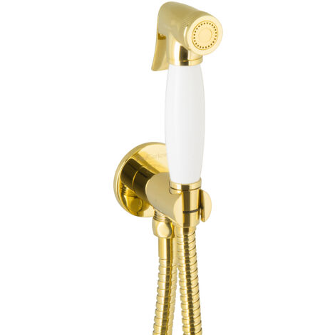 PaulGurkes Bidet Gold Spraybrause Unterputz Bidet-Set Intimdusche Hygienedusche