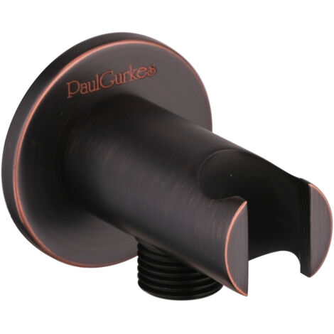 PaulGurkes Colonne murale avec support de douche Noir Nostalgie