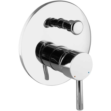 PaulGurkes Design Unterputz Duscharmatur Wannenarmatur mit Umsteller rund