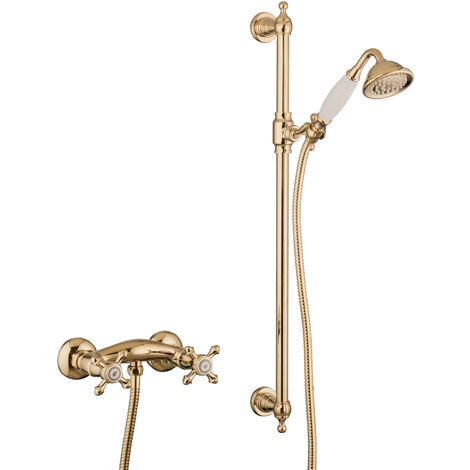 PaulGurkes Duschset Gold Nostalgie Antik Vintage