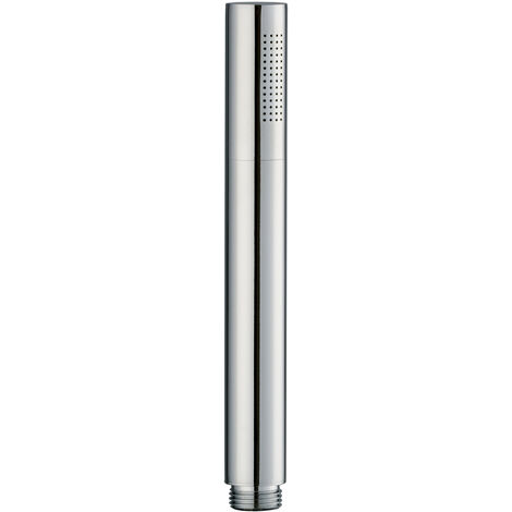 PaulGurkes Handbrause aus Messing Chrom rund Stabbrause