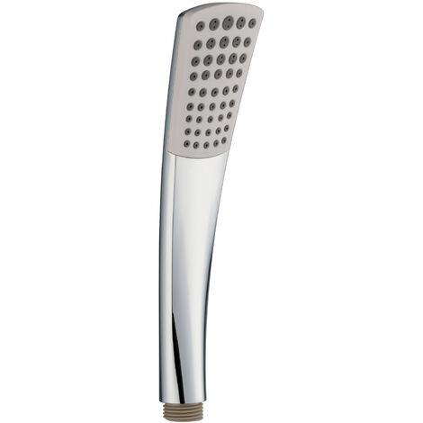 PaulGurkes Handbrause Weiß Chrom Duschkopf Brausekopf Stabbrause Brause Duschbrause