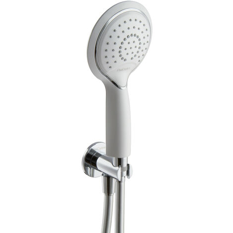 PaulGurkes Handbrausen Set weiß Chrom Brausehalterung Brauseschlauch 150cm
