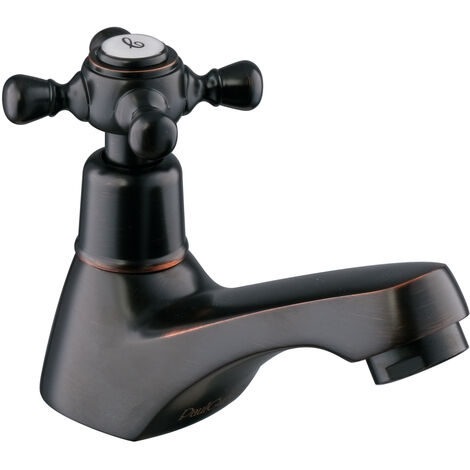PaulGurkes Kaltwasserhahn Nostalgie Schwarz Retro Standventil